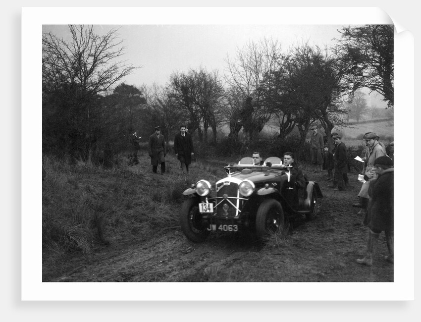 Wolseley Hornet of HK Crawford at the Sunbac Colmore Trial, near Winchcombe, Gloucestershire, 1934 by Bill Brunell