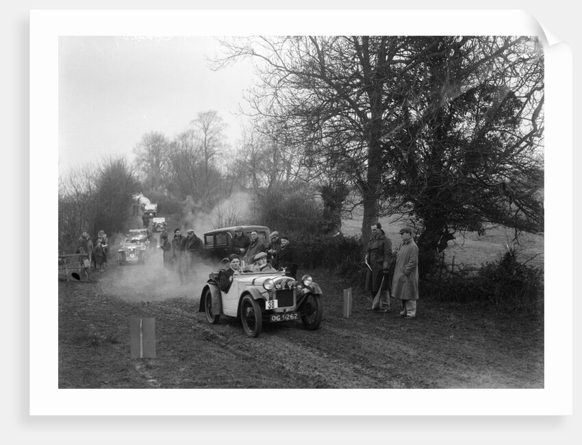 Austin Ulster of HG Conway at the Sunbac Colmore Trial, near Winchcombe, Gloucestershire, 1934 by Bill Brunell
