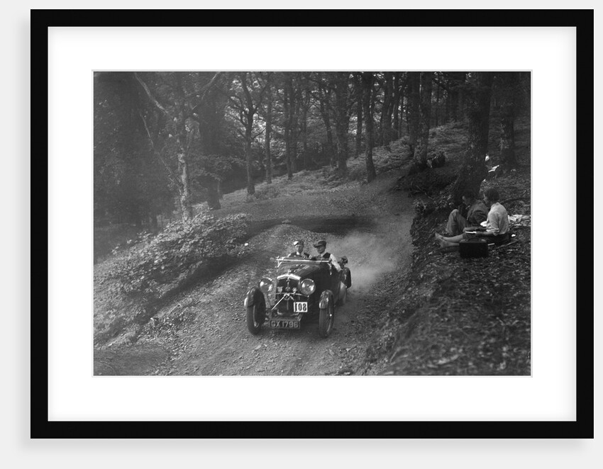Wolseley Hornet of WAV Davis, B&HMC Brighton-Beer Trial, Fingle Bridge Hill, Devon, 1934 by Bill Brunell