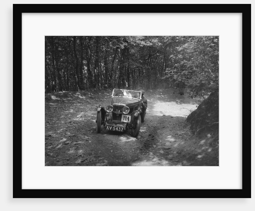 MG J2 competing in the Brighton & Hove Motor Club Brighton-Beer Trial, 1934 by Bill Brunell
