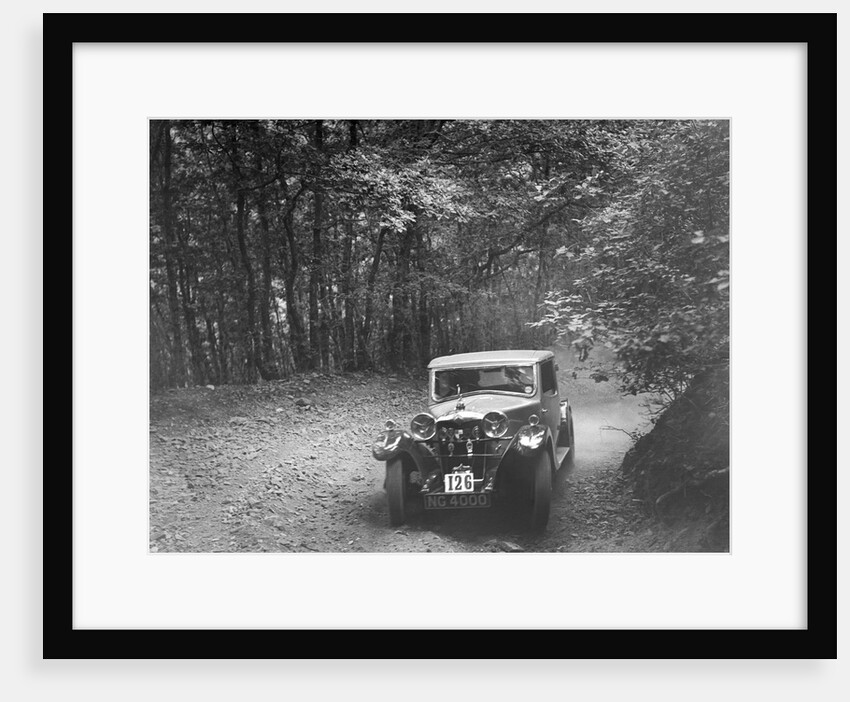 Riley competing in the B&HMC Brighton-Beer Trial, Fingle Bridge Hill, Devon, 1934 by Bill Brunell