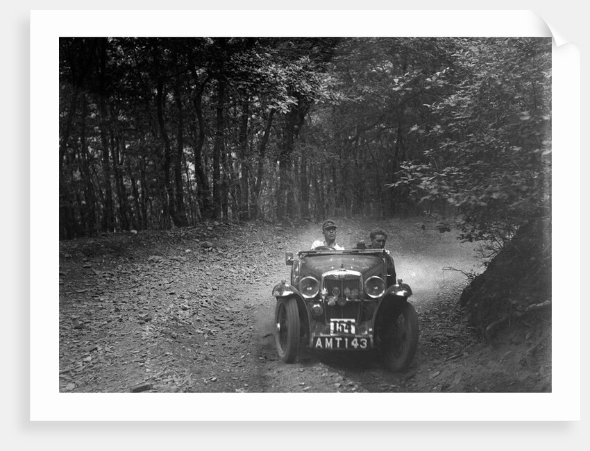 MG J2 competing in the B&HMC Brighton-Beer Trial, Fingle Bridge Hill, Devon, 1934 by Bill Brunell
