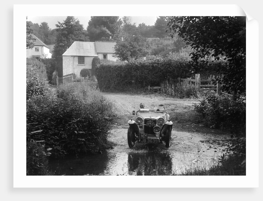 MG PA of RA MacDermid, B&HMC Brighton-Beer Trial, Windout Lane, near Dunsford, Devon, 1934 by Bill Brunell
