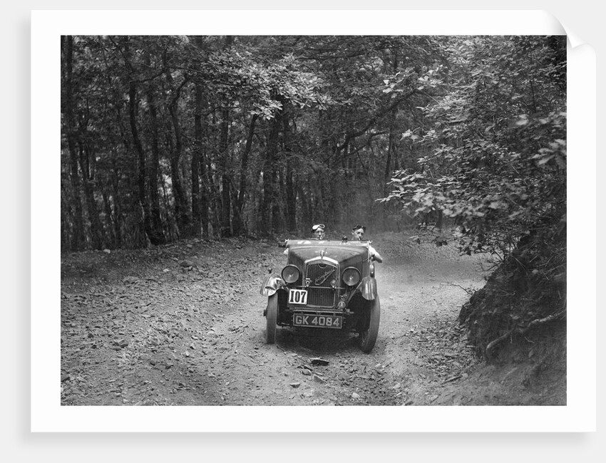 Wolseley Hornet McEvoy Special, B&HMC Brighton-Beer Trial, Fingle Bridge Hill, Devon, 1934 by Bill Brunell