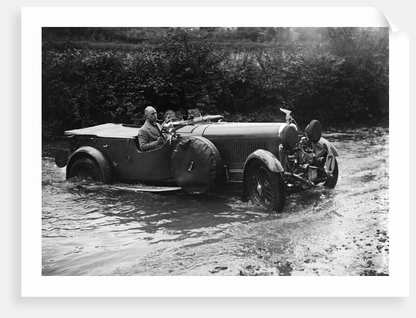 3-litre Lagonda of RD Tong fording the River Exe at Yealscombe, Devon, JCC Lynton Trial, 1932 by Bill Brunell