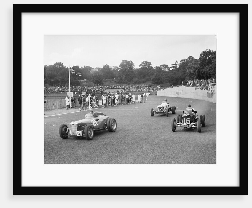 Riley of PW Maclure and ERAs of Raymond Mays and AC Dobson, Imperial Trophy, Crystal Palace, 1939 by Bill Brunell