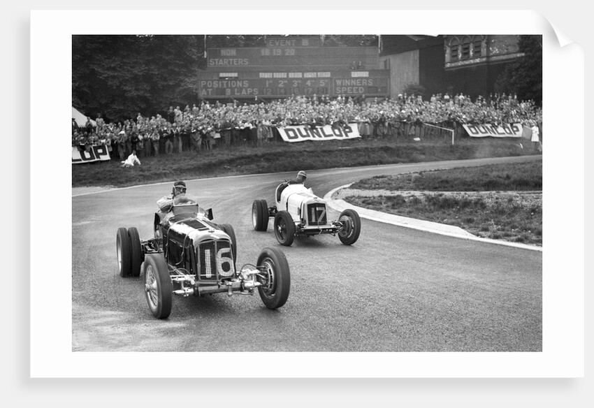 ERAs of Raymond Mays and AC Dobson, Imperial Trophy, Crystal Palace, 1939 by Bill Brunell