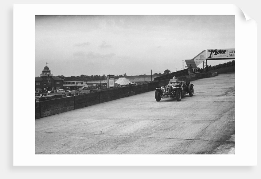 Alfa Romeo racing at Brooklands, 1938 or 1939 by Bill Brunell