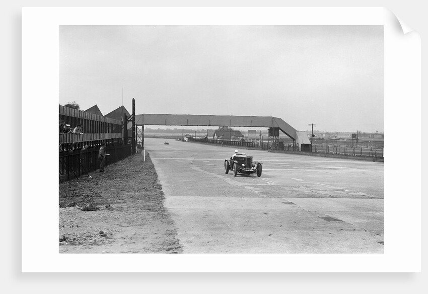 Talbot 95 Special of GA Wooding racing at Brooklands, 1938 or 1939 by Bill Brunell