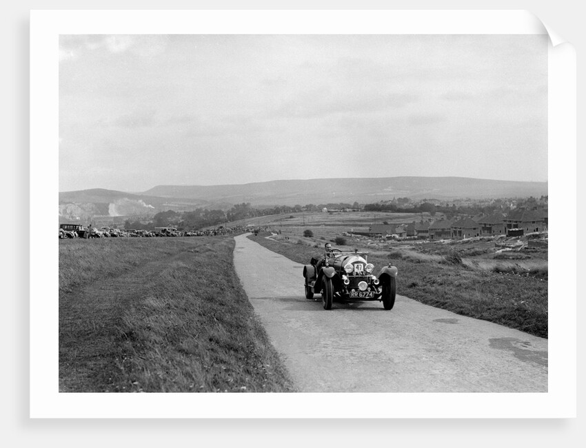 Bentley of Captain CHD Berthon competing at the Lewes Speed Trials, Sussex, 1938 by Bill Brunell