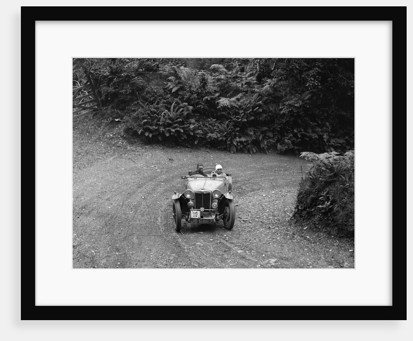 AH Langley's 1935 MG Magnette/Magna of the Three Musketeers team, Devon, late 1930s by Bill Brunell