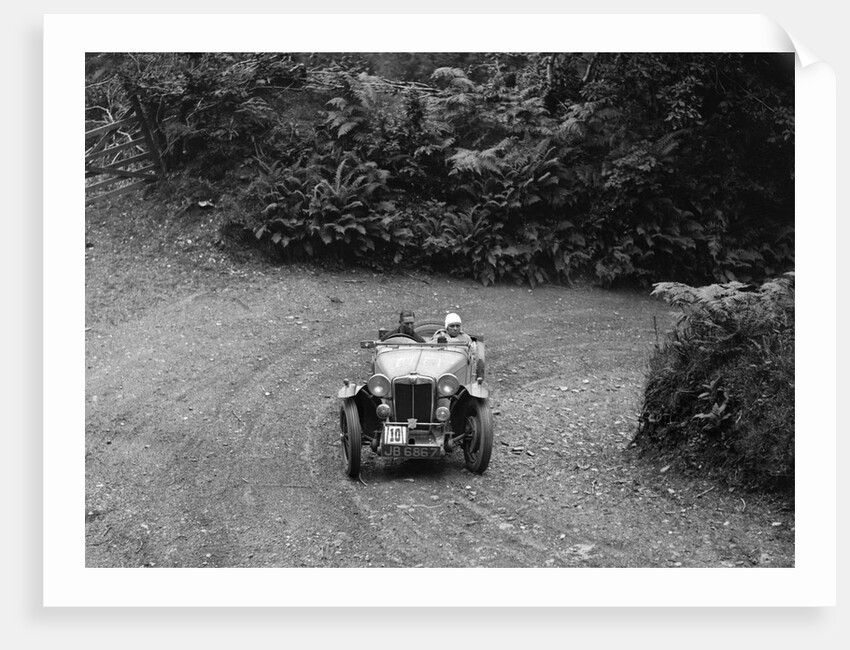 AH Langley's 1935 MG Magnette/Magna of the Three Musketeers team, Devon, late 1930s by Bill Brunell