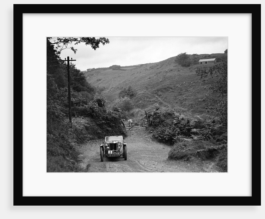 MG Magnette/Magna of the Three Musketeers team taking part in a motoring trial, Devon, late 1930s by Bill Brunell