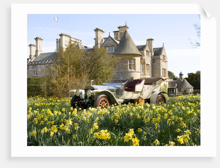1909 Rolls Royce in front of Palace House, Beaulieu by Unknown