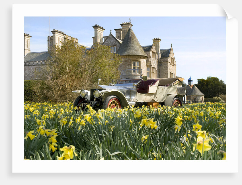 1909 Rolls Royce in front of Palace House, Beaulieu by Unknown