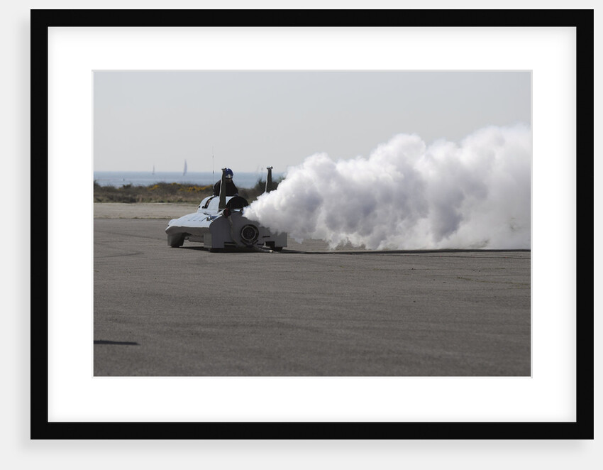 British Steam Car Challenge testing at Thorney Island by Unknown