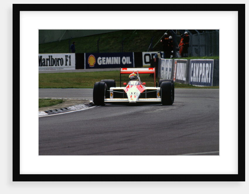 Ayrton Senna in the McLaren MP4-4 1988 British Grand Prix Silverstone by Unknown