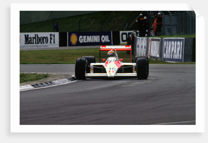 Ayrton Senna in the McLaren MP4-4 1988 British Grand Prix Silverstone by Unknown