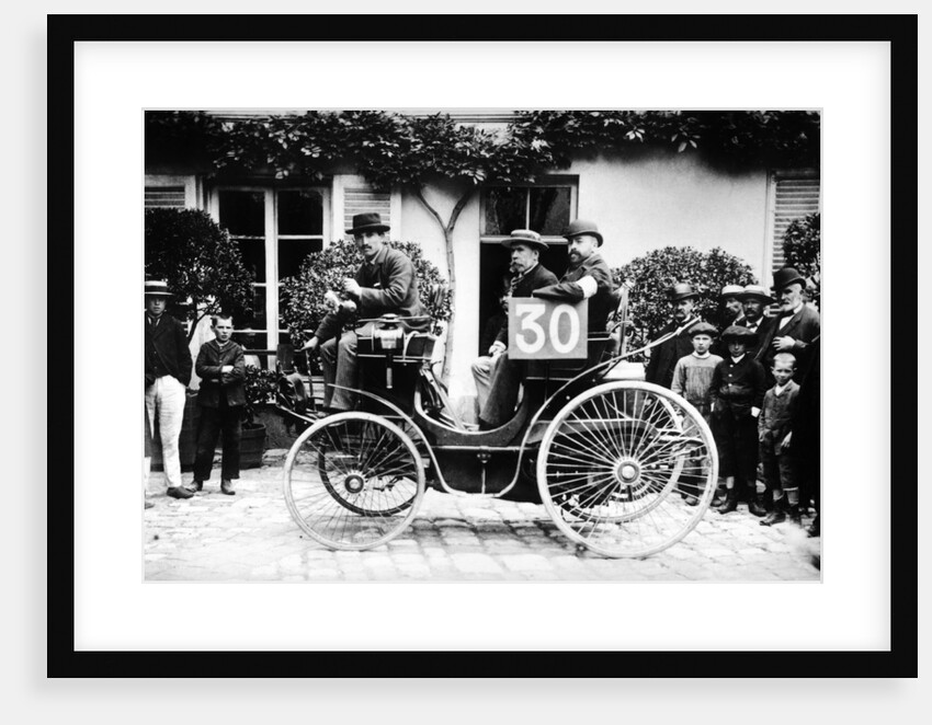 1894 Paris to Rouen race.Marchand in Peugeot by Unknown