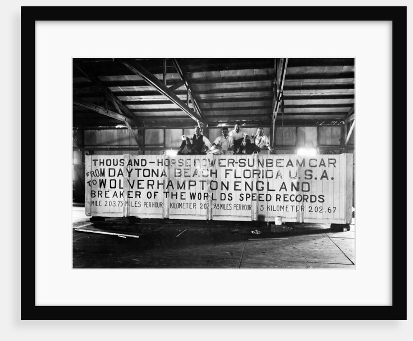 Sunbeam 1000hp World Land speed record attempt at Daytona 1927 by Unknown