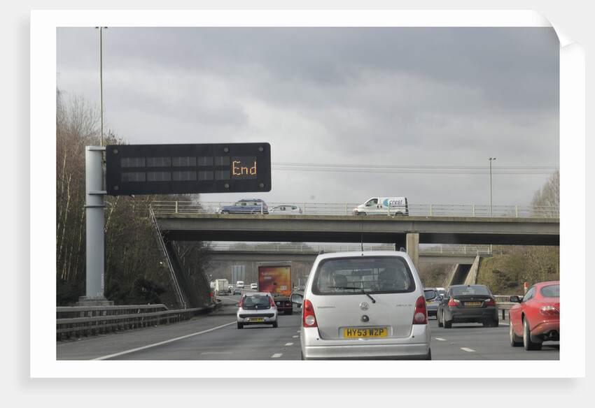 M27 Motorway Matrix overhead warning sign by Anonymous