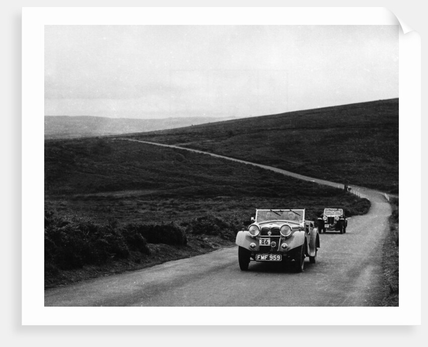 1937 Riley Lynx on Torquay rally driven by M.G.Shorey by Unknown