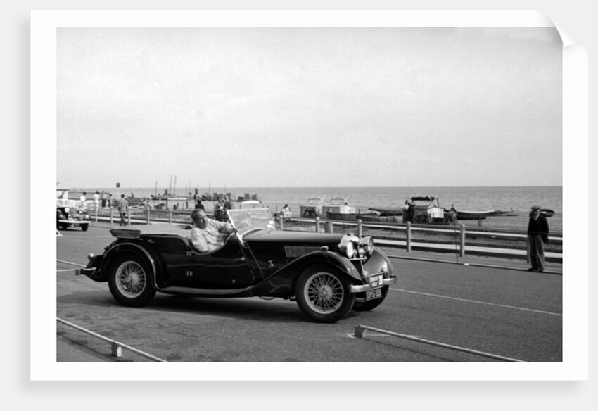 1937 Riley Lynx on the 1953 Brighton rally by Unknown