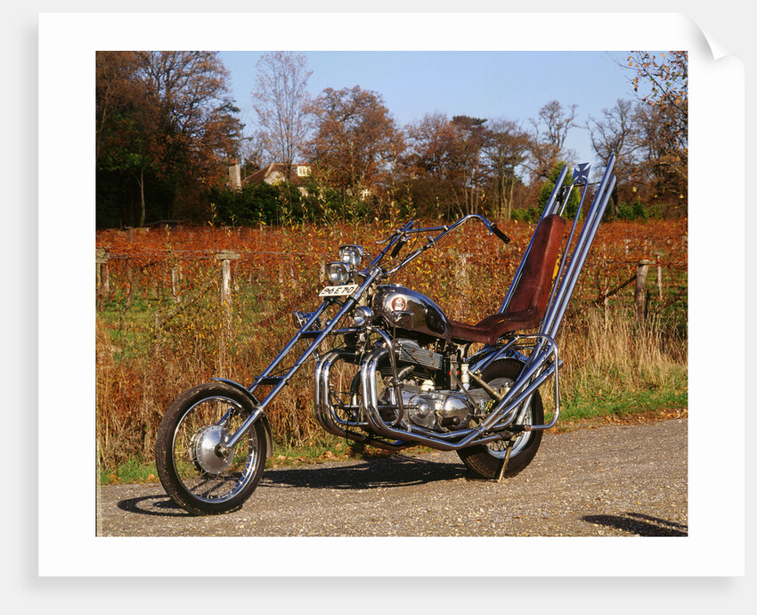 1958 Ariel Square 4 Chopper motorcycle by Unknown