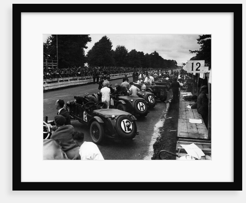 1930 O.M. works cars ready for start of 1930 Irish Grand Prix by Unknown