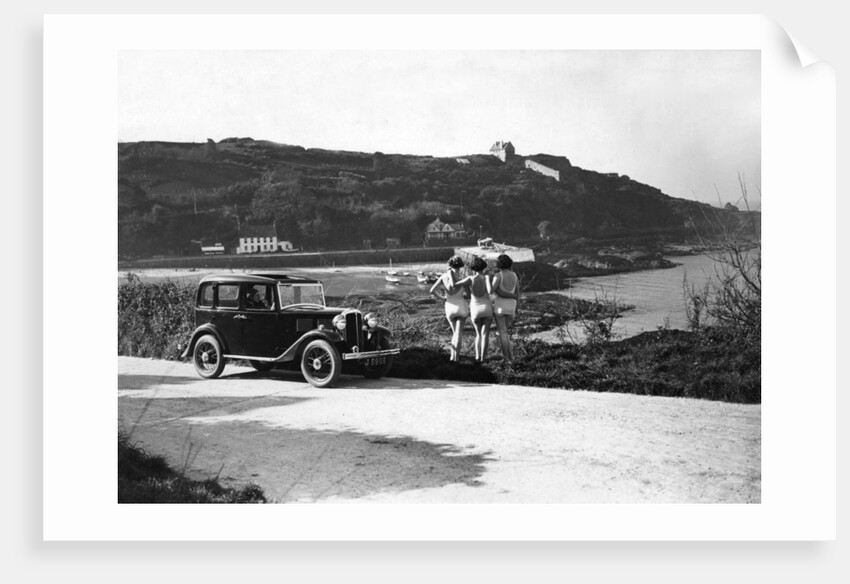 1932 Standard Little Nine saloon at Royal Bay, Jersey by Unknown