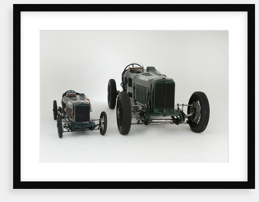 1924 Sunbeam Cub 2 litre with Sunbeam Cub Motorised child's pedal car replica by Unknown