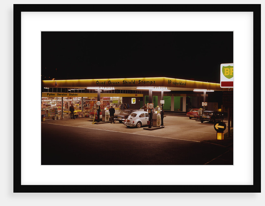 1970's BP petrol station Forecourt by Unknown