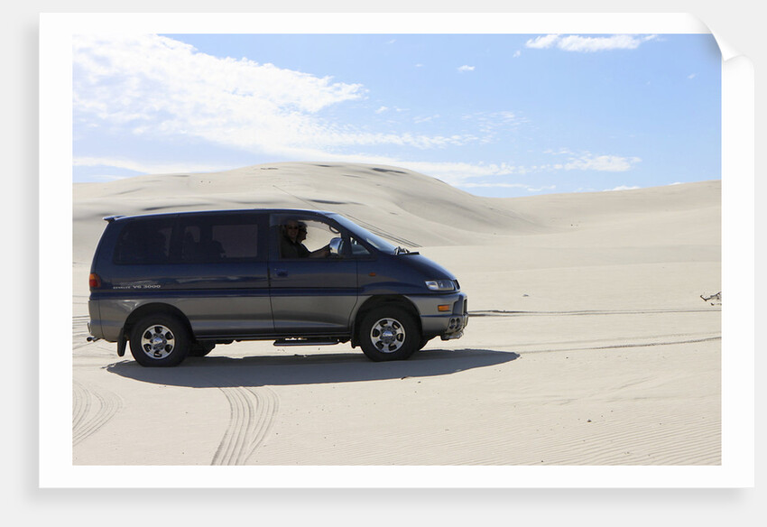 Mitsubishi Delica Space Gear V6 1996 in sand dunes New South Wales Australia by Unknown