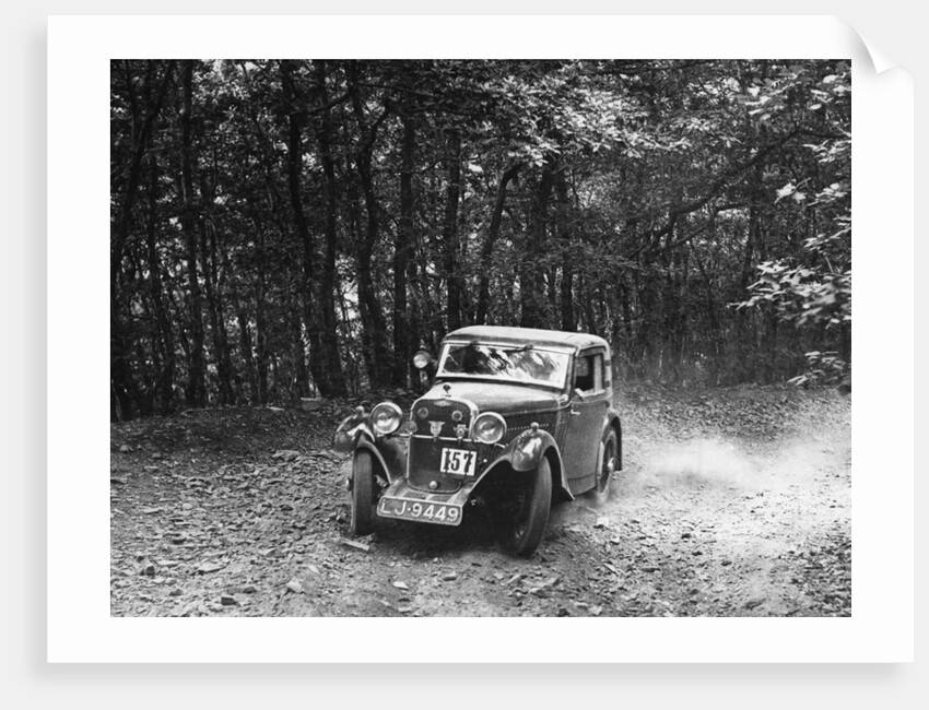 1934 Singer Nine Sports Coupe, Fingle hill by Unknown