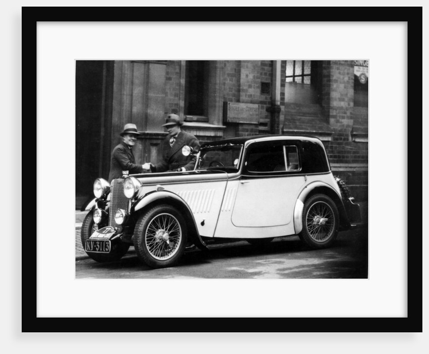1933 Singer Nine Sports Coupe for Monte Carlo Rally, driver Stanley Barnes by Unknown