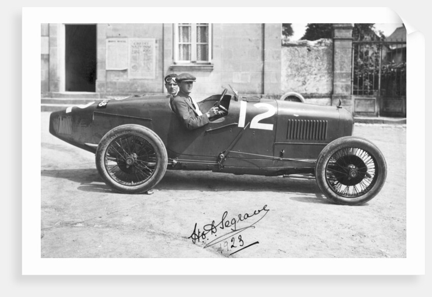 1923 French Grand Prix, Henry Segrave in Sunbeam by Unknown