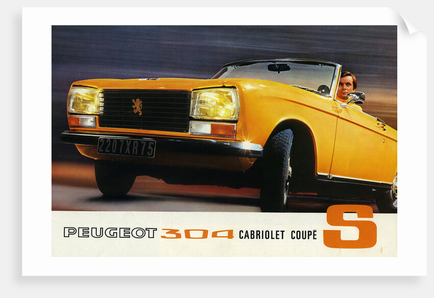 1972 Peugeot 304 Cabriolet S sales brochure by Unknown