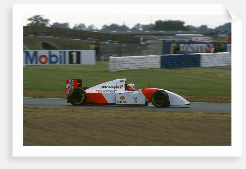 1994 McLaren Peugeot MP4-9 Martin Brundle, tyre testing at Silverstone by Unknown