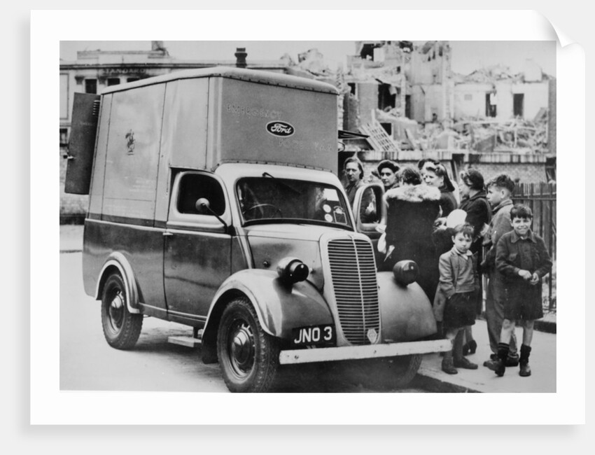 Ford E83W 10cwt Emergency food van in London World War 2 by Anonymous