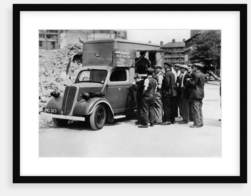 Ford E83W 10cwt Emergency food van in London World War 2 by Anonymous