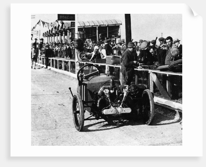 Morgan Anzani engine, Douglas Hawkes at Brooklands 1922 by Unknown