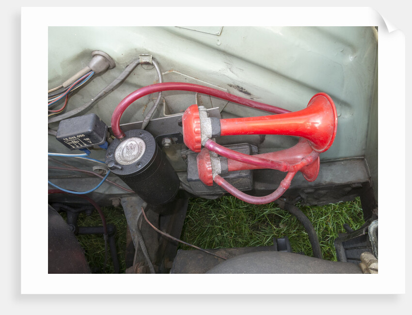 Maserati Air horn on a 1966 Ford Anglia by Unknown