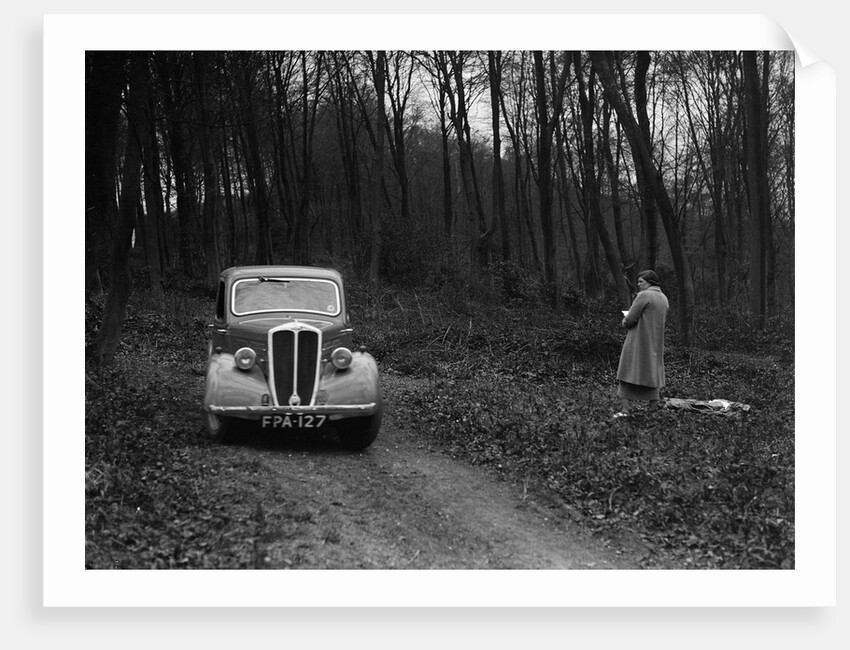 Standard Nine at the Standard Car Owners Club Southern Counties Trial, Hale Wood, Chilterns, 1938 by Bill Brunell
