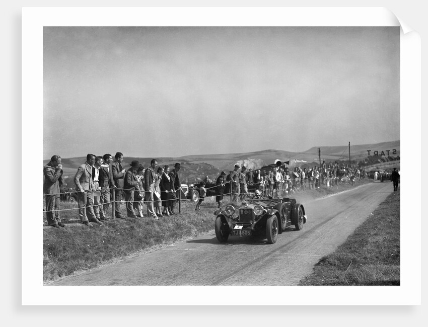 Invicta S Type Red Gauntlet of D Monro at the Bugatti Owners Club Lewes Speed Trials, Sussex, 1937 by Bill Brunell