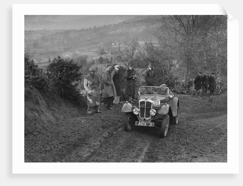 Austin 7 Grasshopper of TH Cole competing in the MG Car Club Midland Centre Trial, 1938 by Bill Brunell