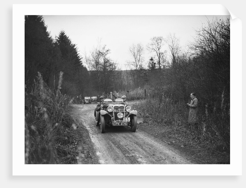 1935 1496 cc Singer competing in the Great West Motor Club Thatcher Trophy, 1938 by Bill Brunell