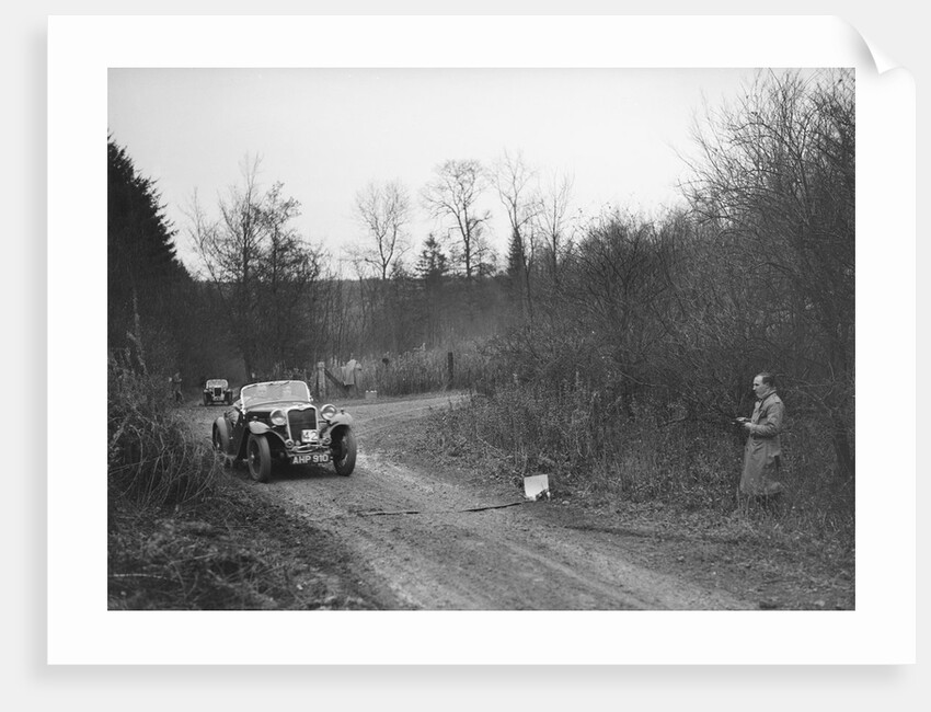 1935 972 cc Singer competing in the Great West Motor Club Thatcher Trophy, 1938 by Bill Brunell