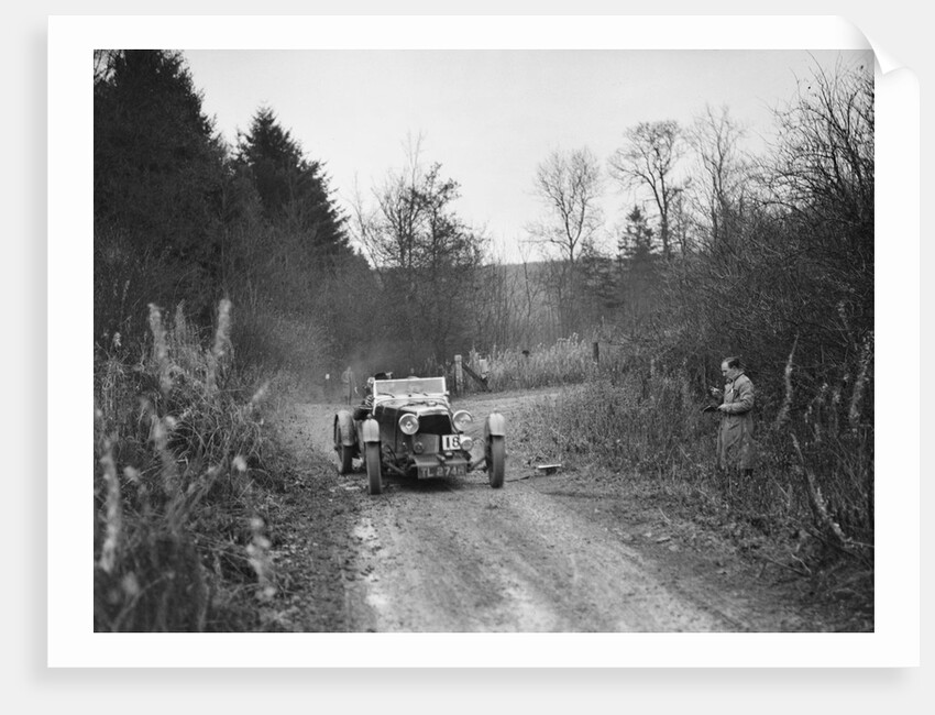 1932 Aston Martin competing in the Great West Motor Club Thatcher Trophy, 1938 by Bill Brunell