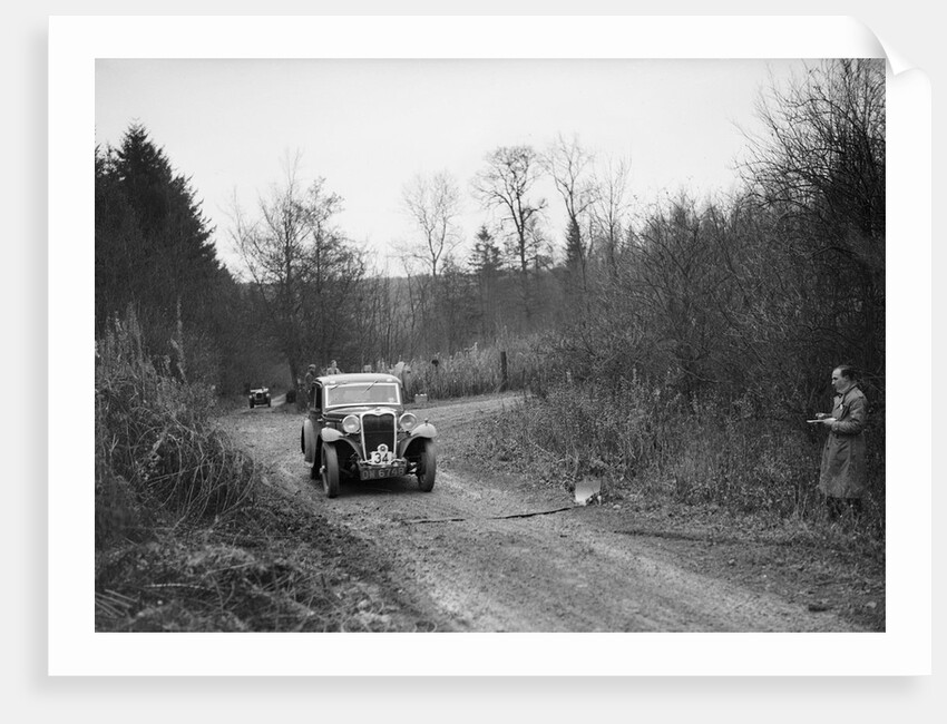 1935 Singer 9 fixed-head coupe competing in the Great West Motor Club Thatcher Trophy, 1938 by Bill Brunell