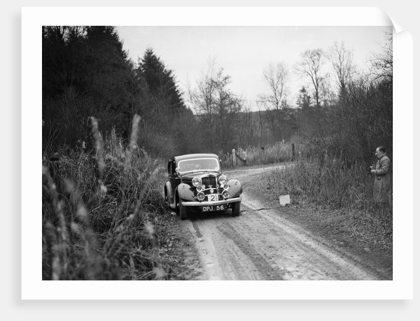 1936 Talbot 10 saloon competing in the Great West Motor Club Thatcher Trophy, 1938 by Bill Brunell